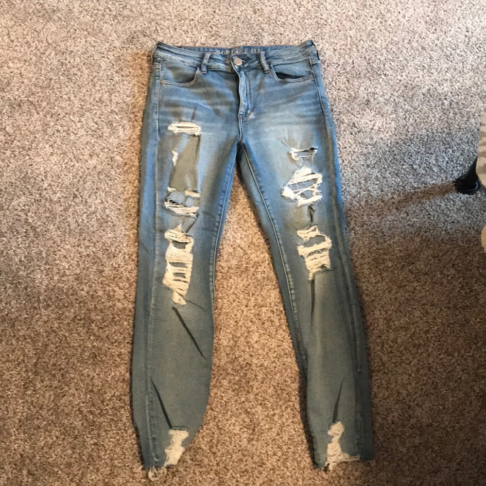 American Eagle Distressed Skinny Jeans